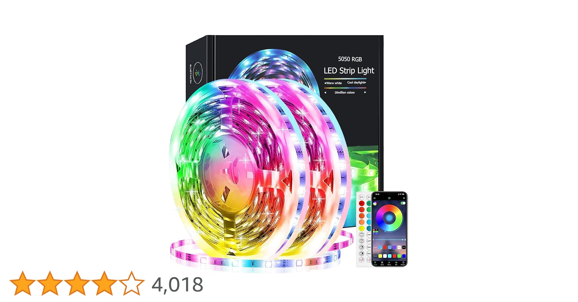 ZXMEAN Led Lights 100ft/30M,Ultra Long Music Sync Smart RGB